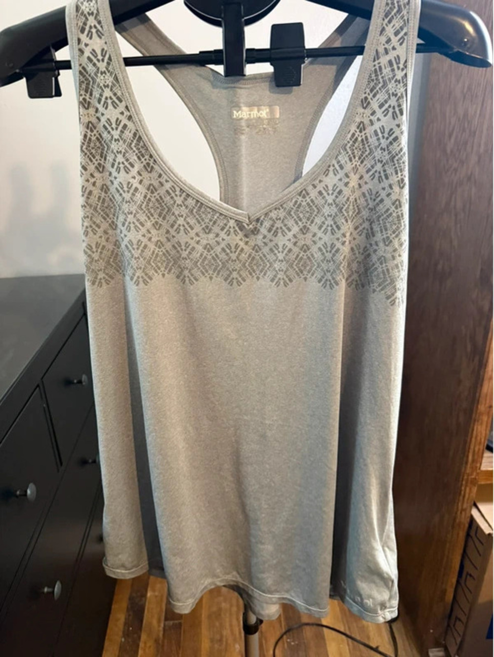 Marmot Gray Racerback Active Tank Size XL